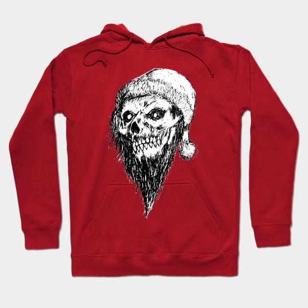 santa skull illustrations Hoodie by sunflow